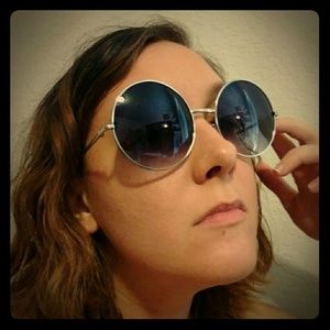 Large Round Tinted Glasses - 60s/70s Hippie esque